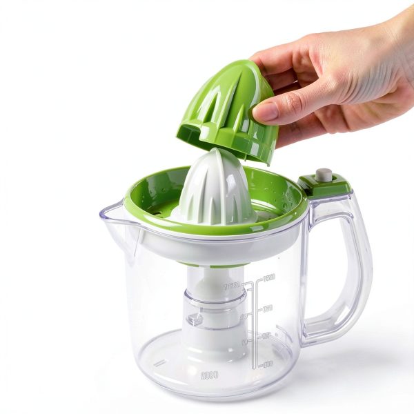 Proctor Silex Electric Citrus Juicer 34 oz White & Green Reamers-2