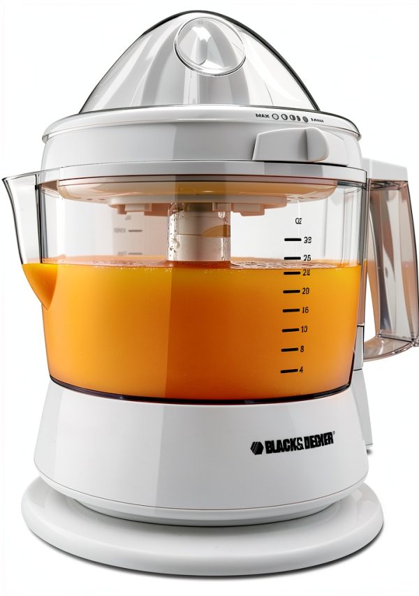 BLACK+DECKER CJ630 32-Oz Electric Citrus Juicer White Pulp Control-0