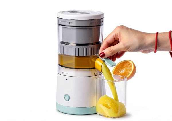 Electric Citrus Juicer Generic Automatic 16oz White Gray-1