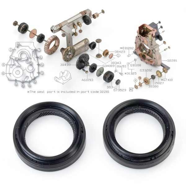 Vyqloren Front Axle Output Shaft Seals for Subaru Forester Impreza-3