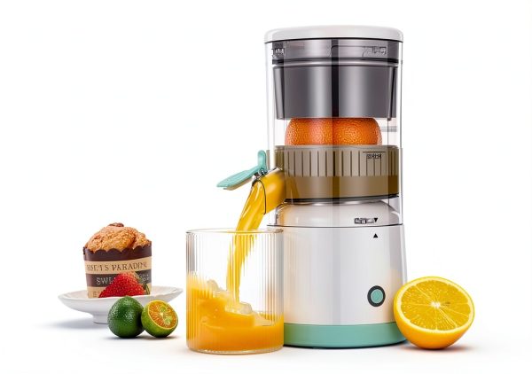 Electric Citrus Juicer Generic Automatic 16oz White Gray-2