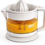 Citrus Juicer Dash Compact Manual Juicer with 20oz White Pitcher-0