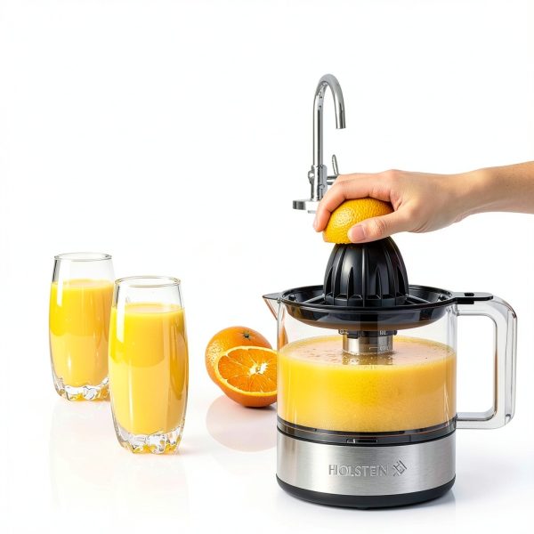 Electric Citrus Juicer by Holstein Housewares 27oz Black Steel-2