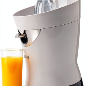 Tribest CitriStar CS-1000 Electric Citrus Juicer with Stainless Steel Strainer and Spout (White)-0
